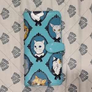 Blue and Black Cat Patterned Accessory
